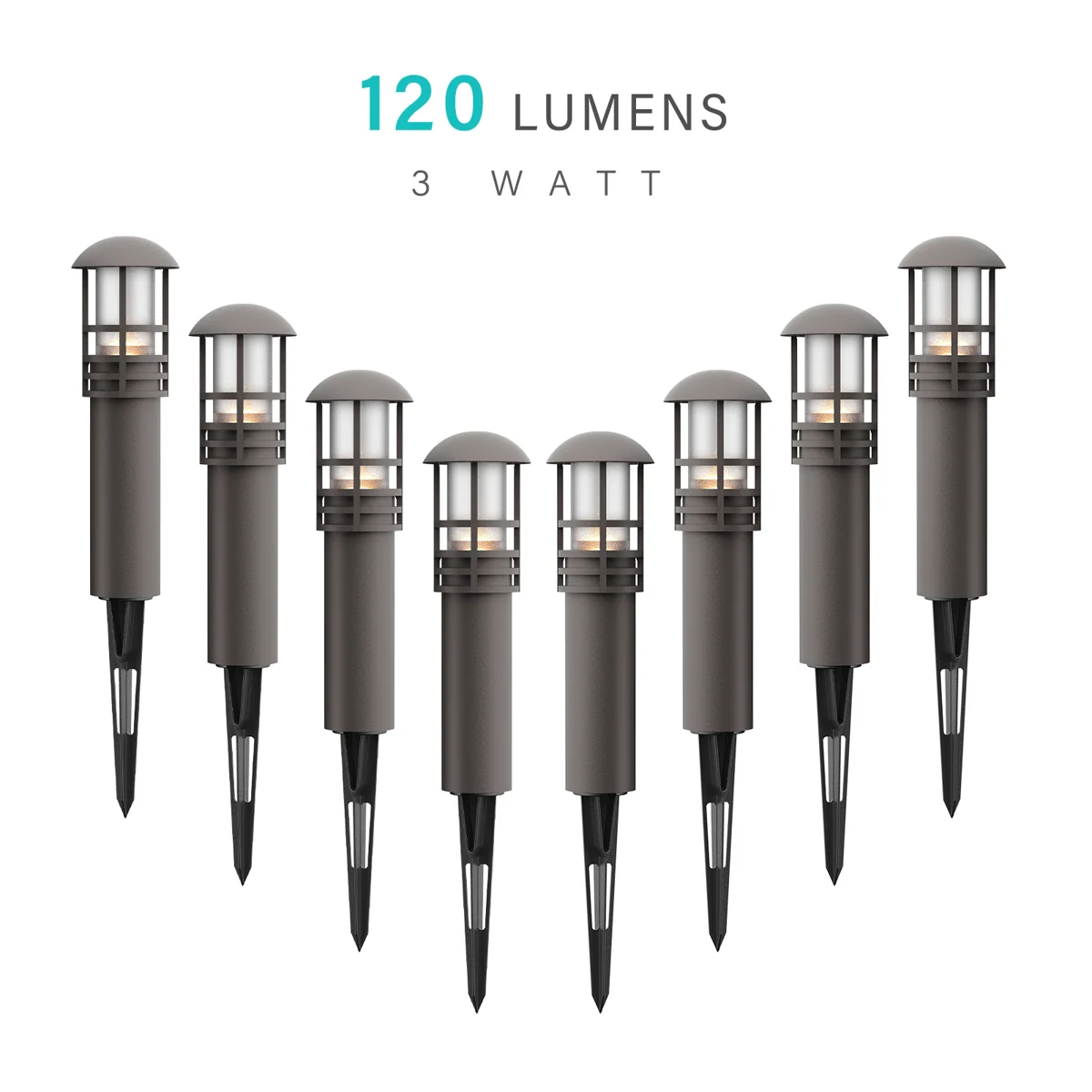 3W Low Voltage Path Lights — 8PK
