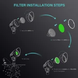 Green Color Lenses with Metal Clip Transparent Glass Filter for MR16 Bulbs Spotlight