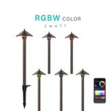 2W RGBW Low Voltage Path Lights — 6PK