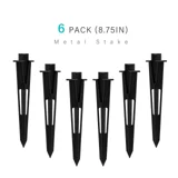 3/4 IN-14 NPSM 8.75IN Metal Spikes Stakes Replacement 6 Pack