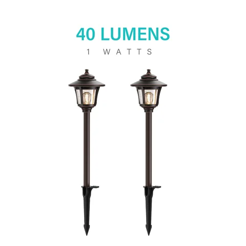 1W Low Voltage Path Lights — 2PK