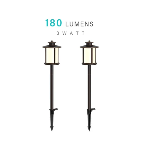 3W Low Voltage Path Lights — 2PK