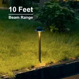 1.2W Brass Low Voltage Path Lights — 2PK