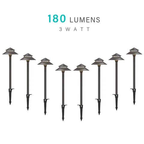 3W Low Voltage Path Lights — 8PK