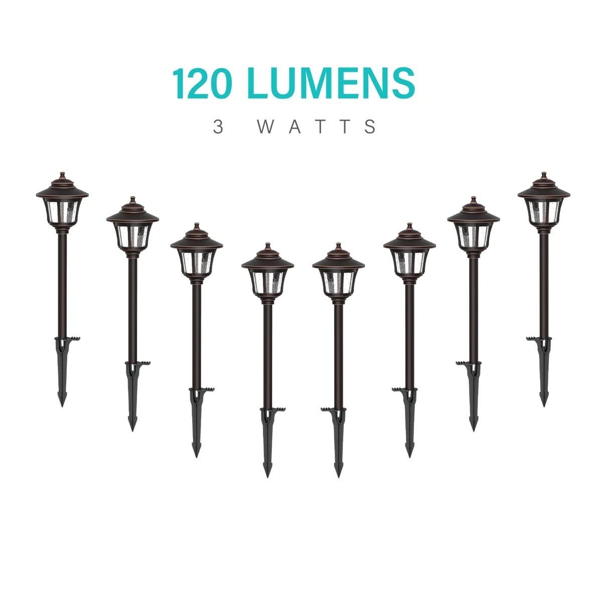 3W Low Voltage Path Lights — 8PK