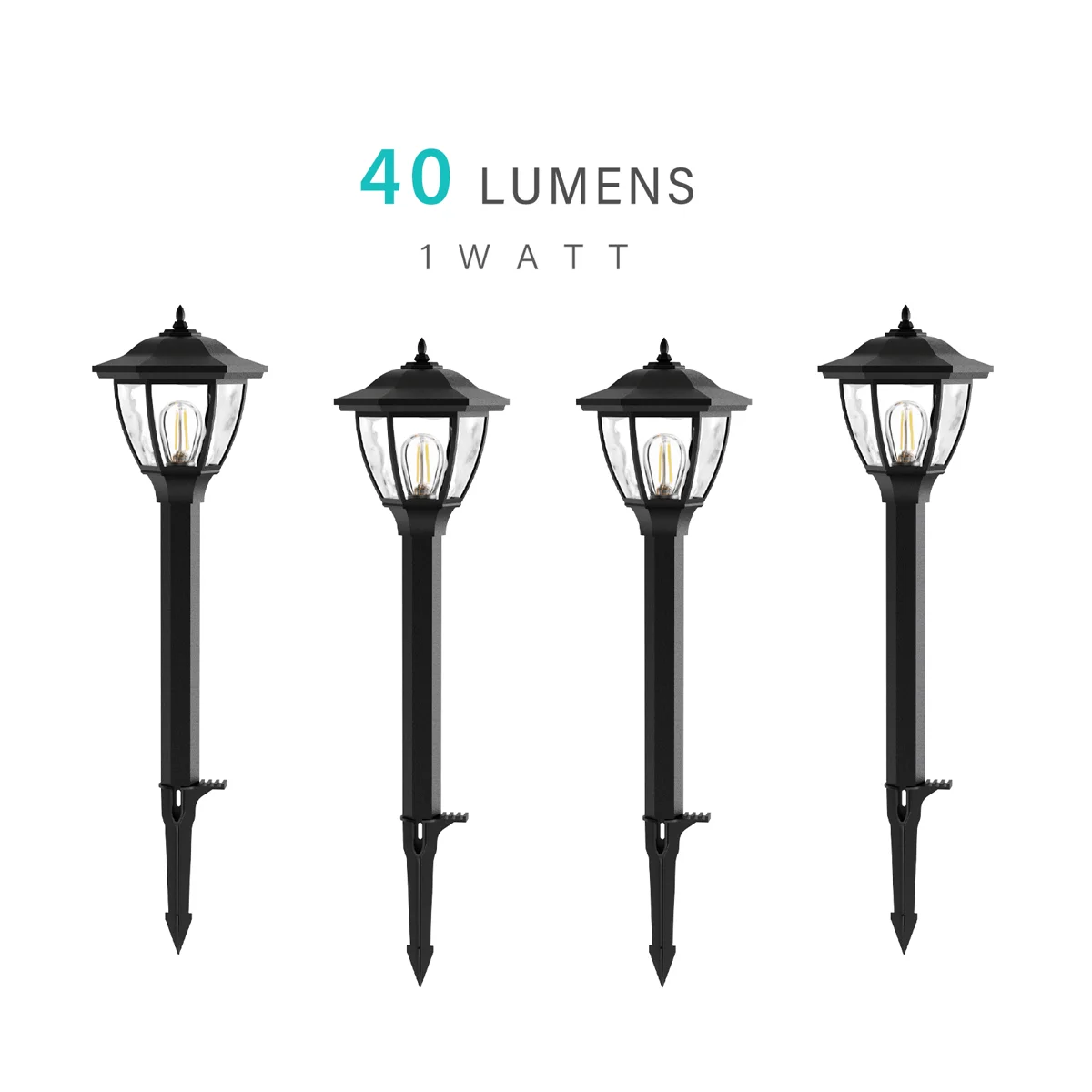1 Watt Low Voltage Path Lights — 4PK