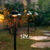 1.2W Brass Low Voltage Path Lights — 2PK